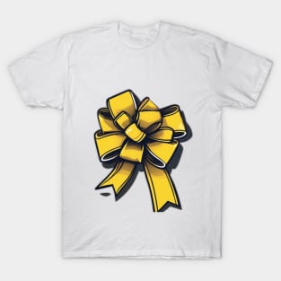 Vibrant Yellow Ribbon Illustration No. 650 T-Shirt